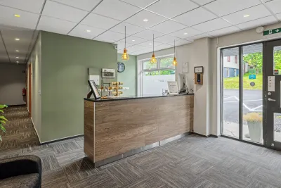 Reception desk at Hotel West